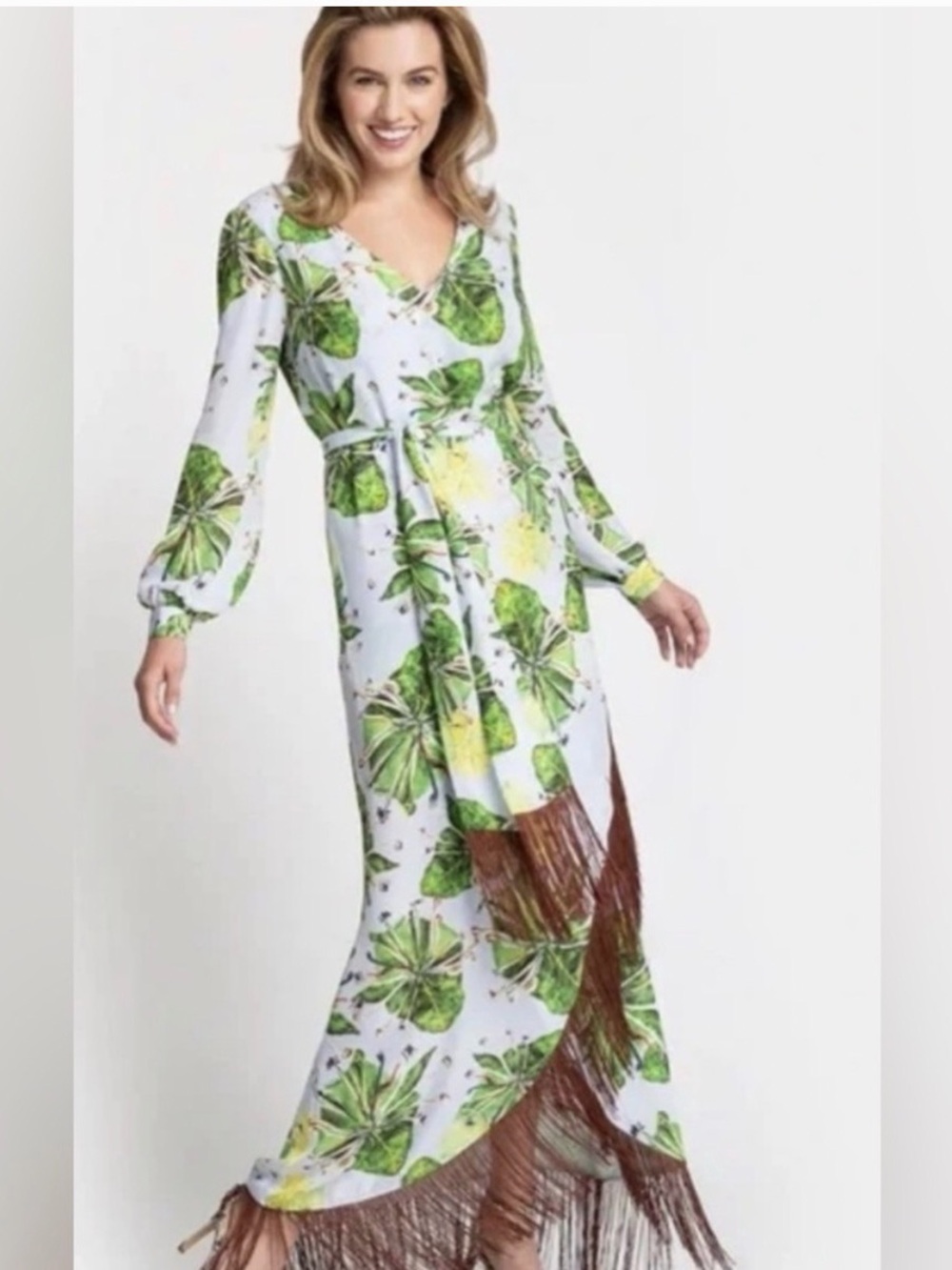 Ala von Auersperg silk dress in Nicotiana size large